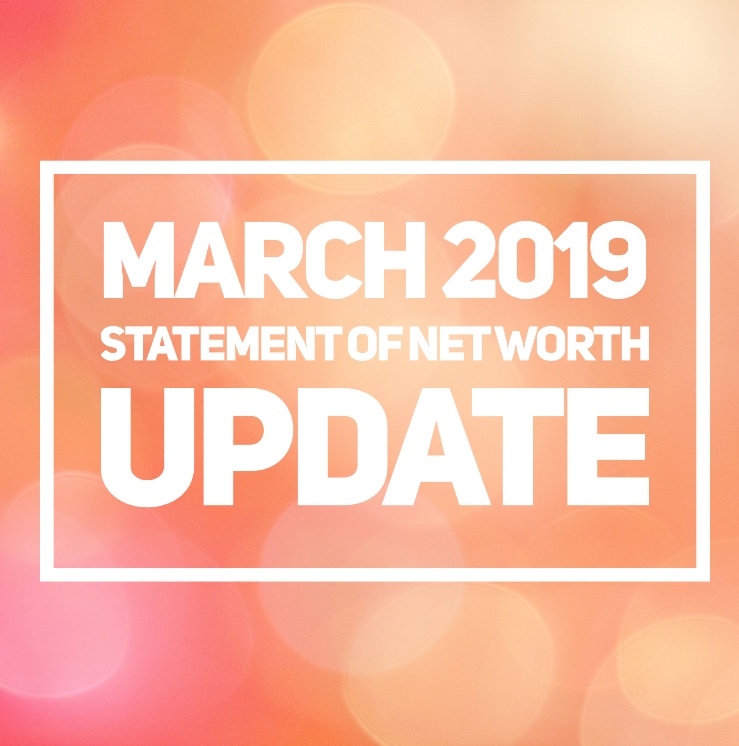 March 2019 Net Worth Update